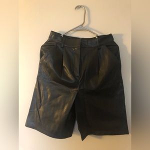 BNWT Express leather shorts
